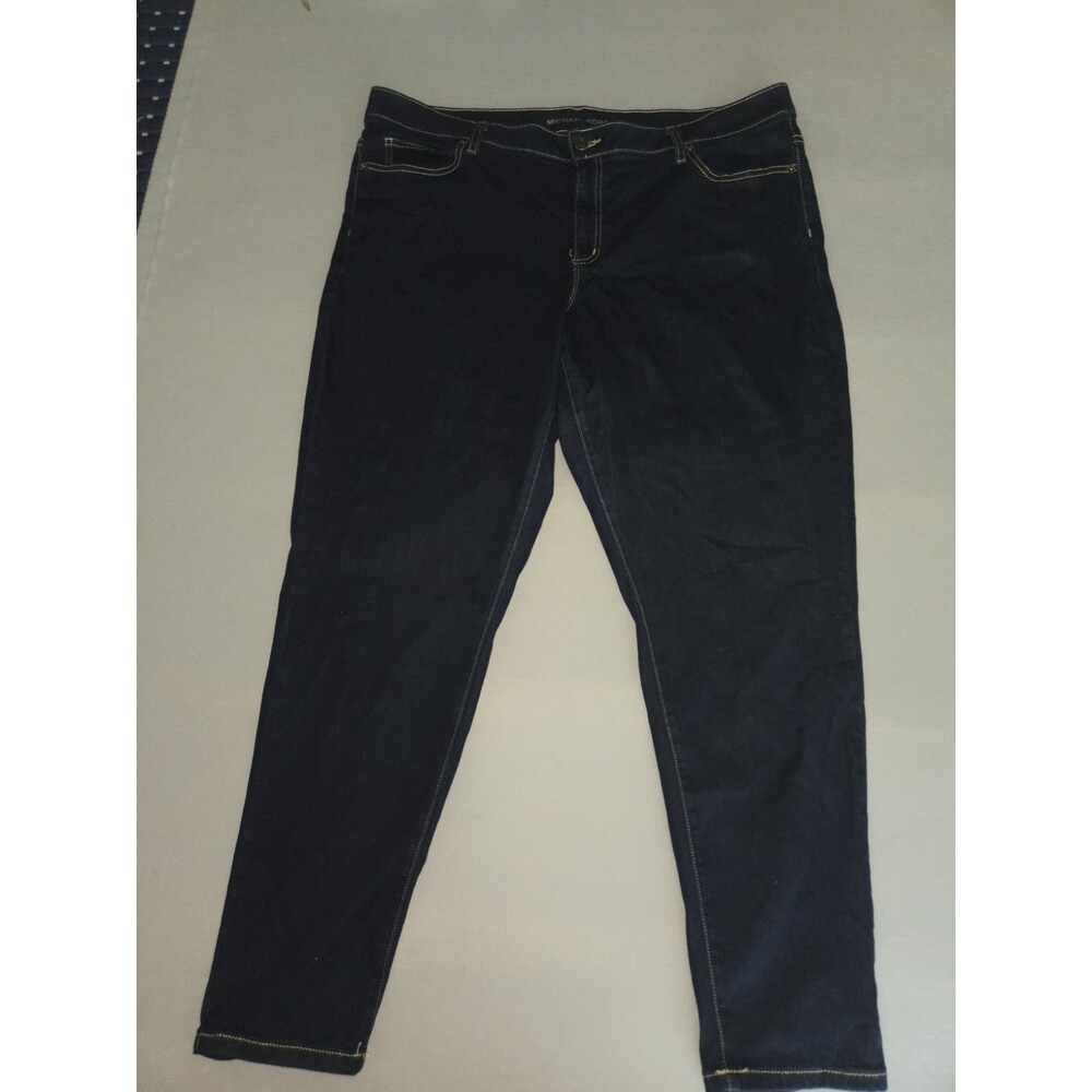 Michael Kors Izzy Skinny Jeans Womens Size 20W Dark Wash Stretch Denim